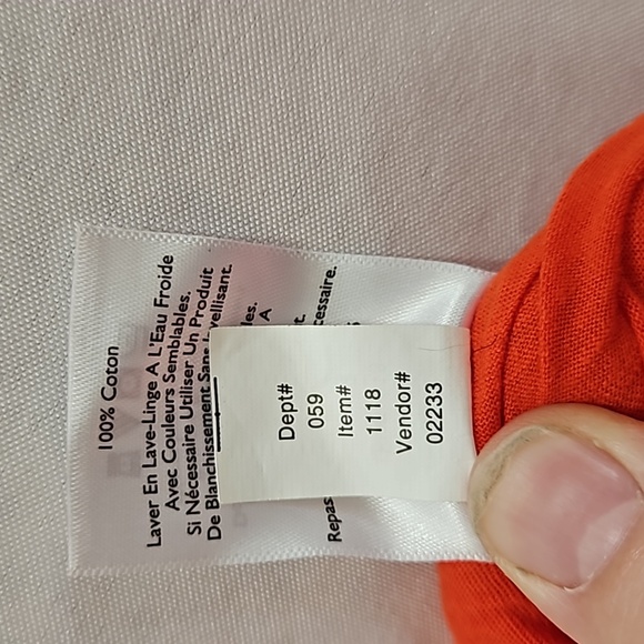 Eddie Bauer, Swing style,Bright Orange,Sz XXL, Scoop Neckline, Embroidered - Picture 15 of 15